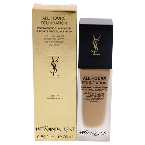 yves saint laurent all hours foundation bd40|ysl all hours foundation sephora.